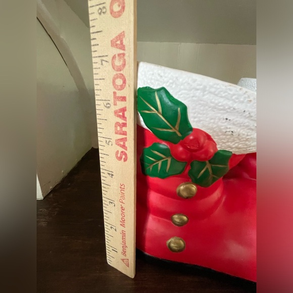 Vintage Kitschy Christmas Santa Boot Planter Set❤️🎄🌿 - Picture 14 of 15